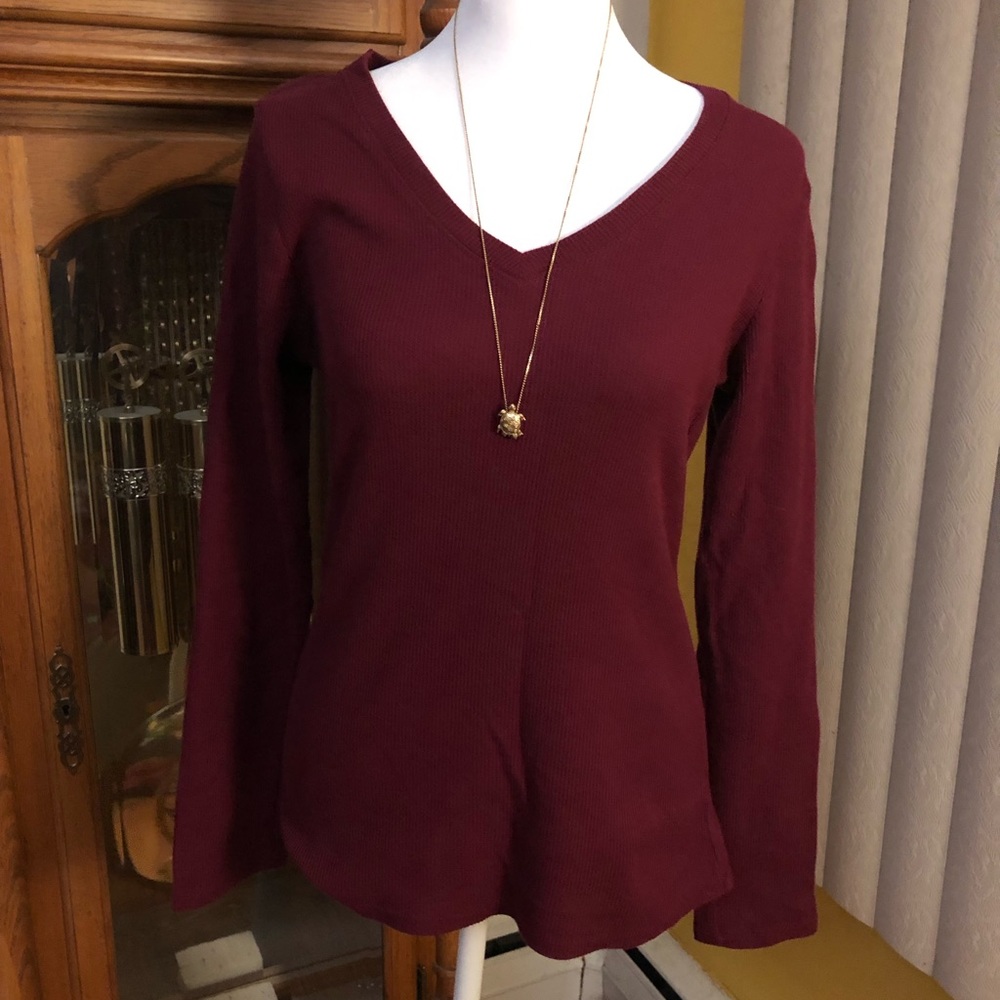 Womens long sleeve light weight thermal shirt size Large